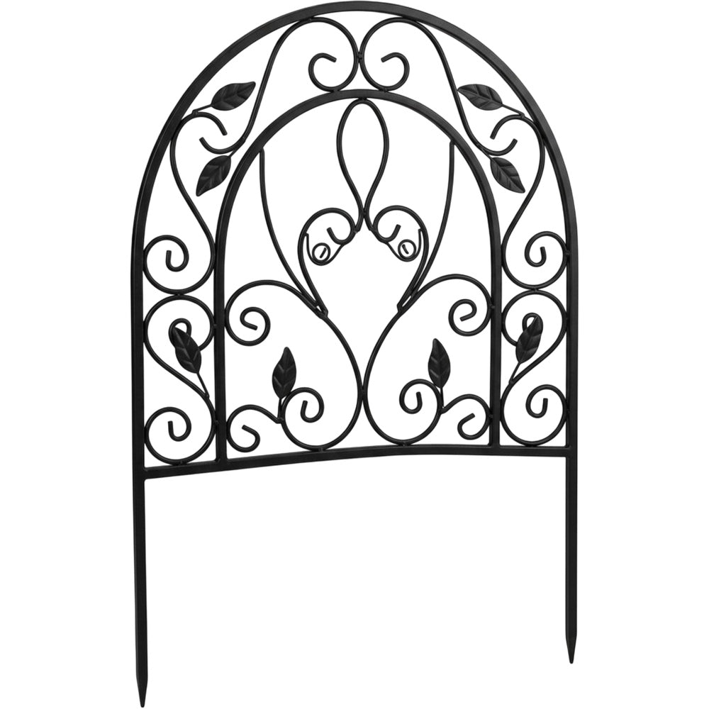 Oravox Metal Arch Plant Trellis 24 in Black