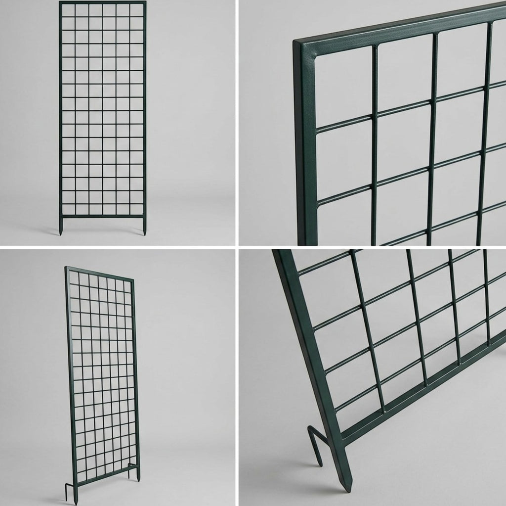 Oravox Garden Grid Plant Trellis Panel 36 x 12 in Green