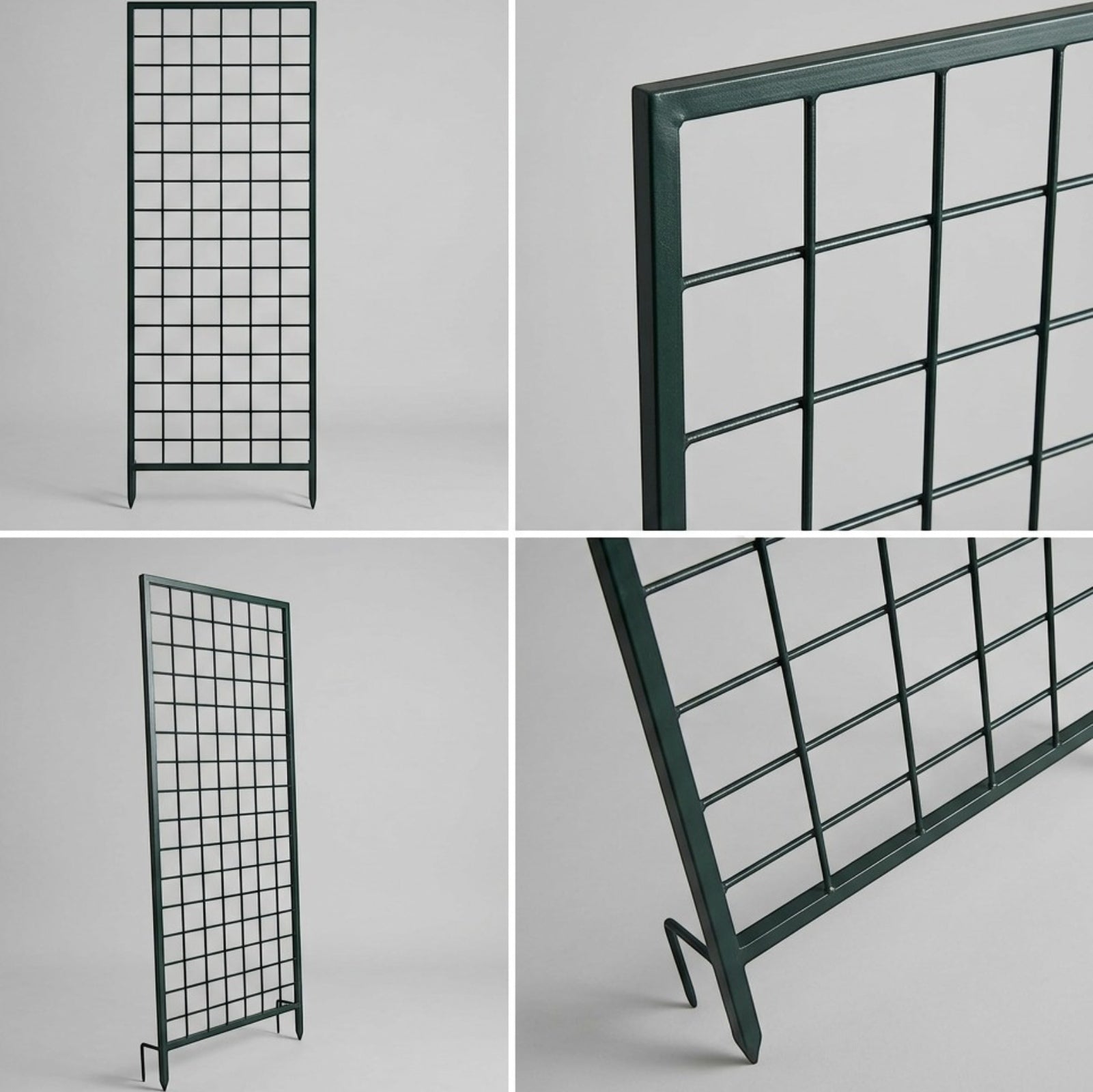 Oravox Garden Grid Plant Trellis Panel 36 x 12 in Green