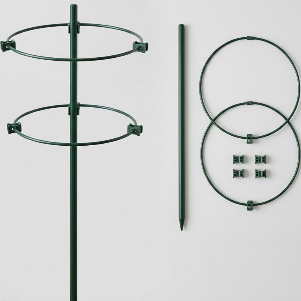 Oravox Adjustable Plant Support Ring Set 3-Pack Sage Green