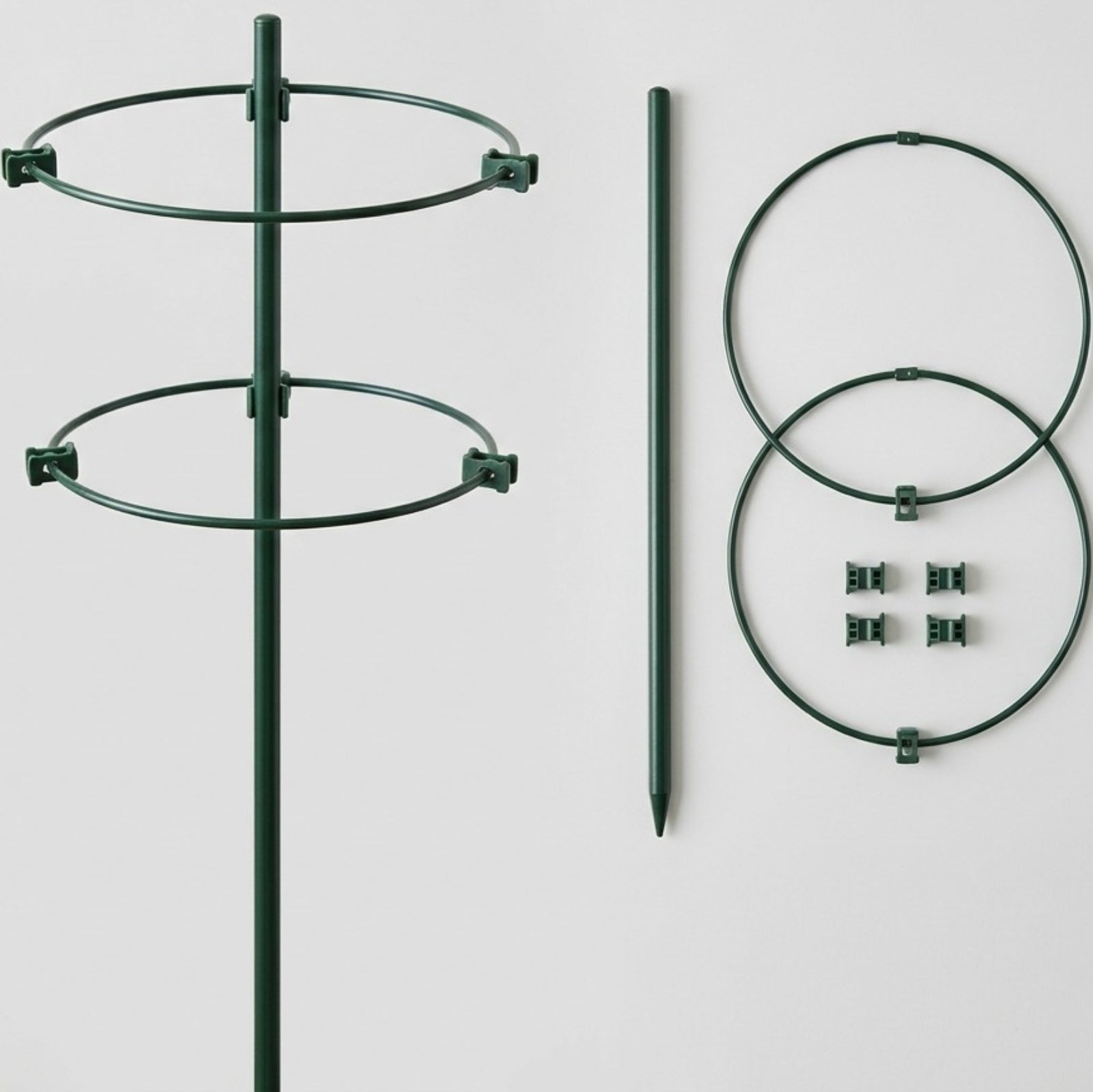 Oravox Adjustable Plant Support Ring Set 3-Pack Sage Green