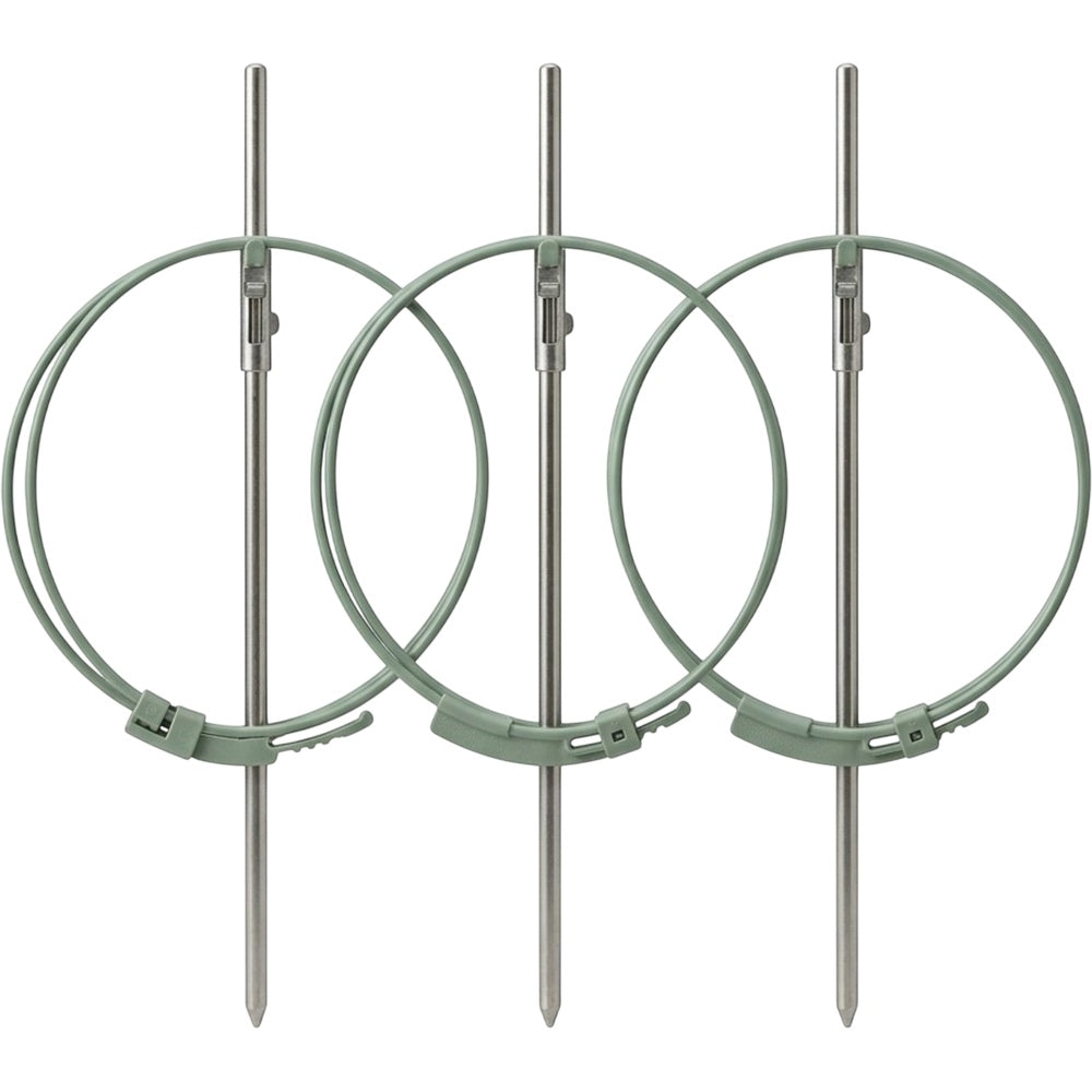 Oravox Adjustable Plant Support Ring Set 3-Pack Sage Green
